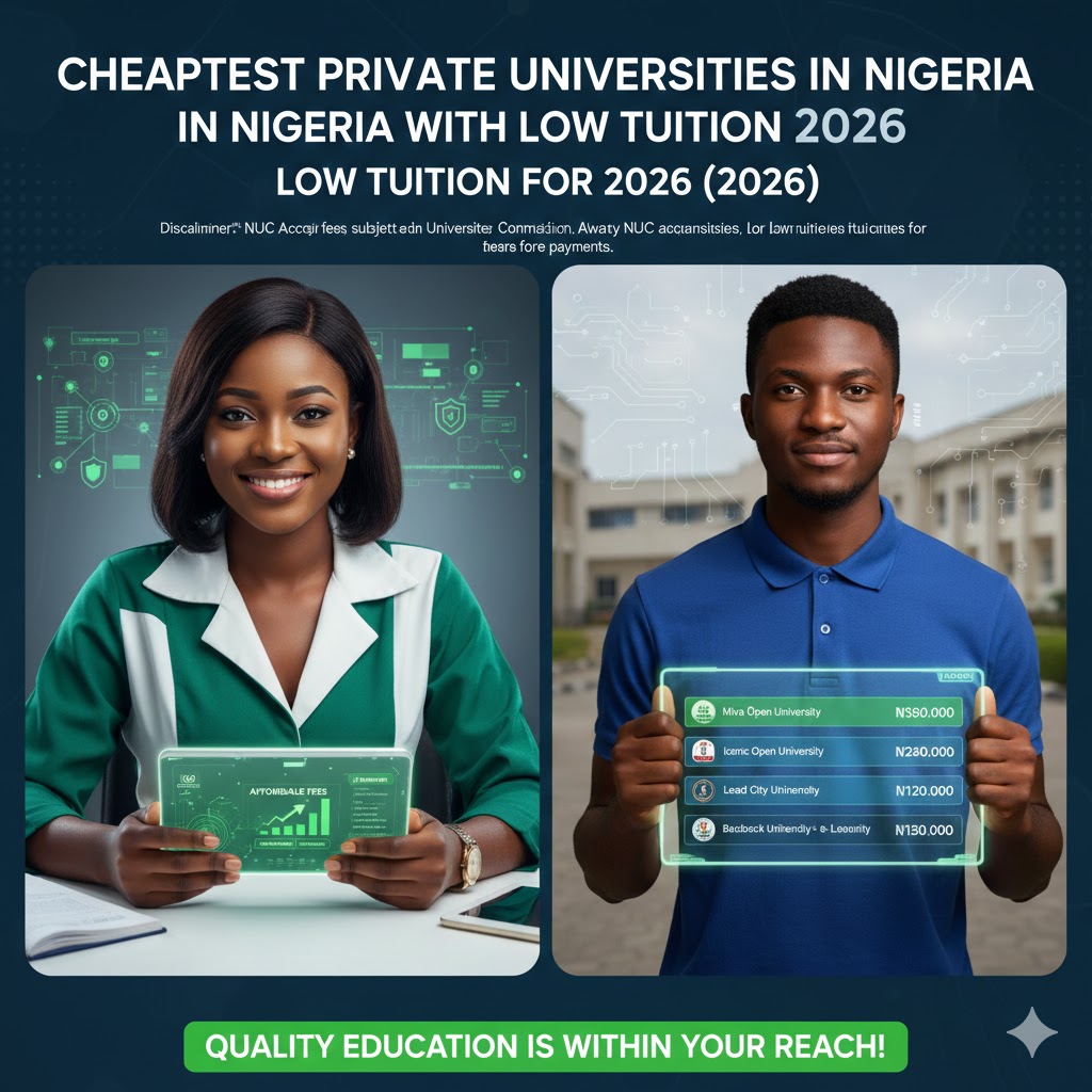 Cheapest Private Universities in Nigeria with Low Tuition (2026)