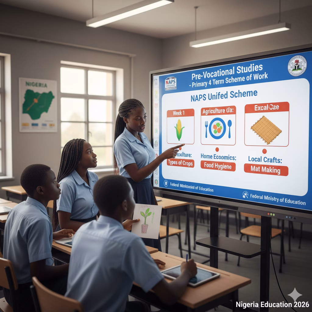 Pre-vocational studies primary 4 second term scheme