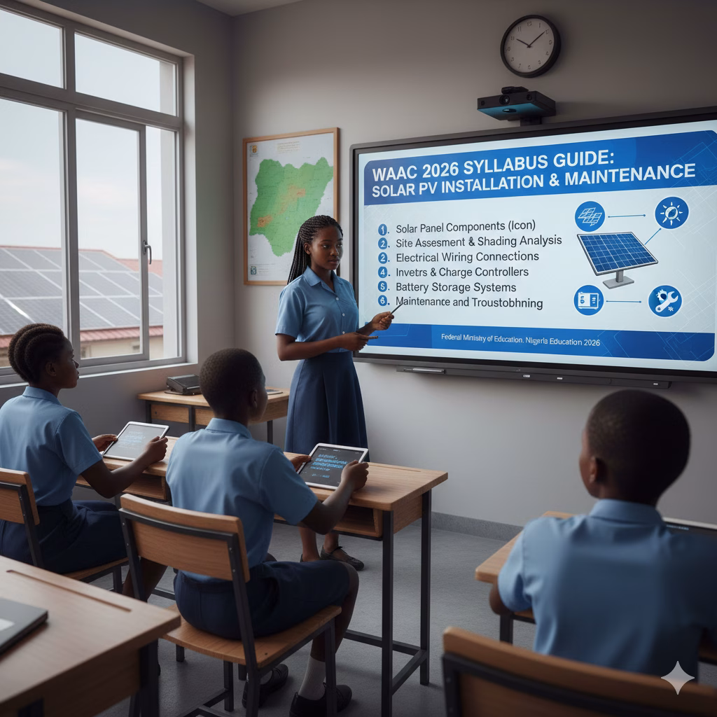 Solar PV Installation and Maintenance WAEC Syllabus 2026 Guide