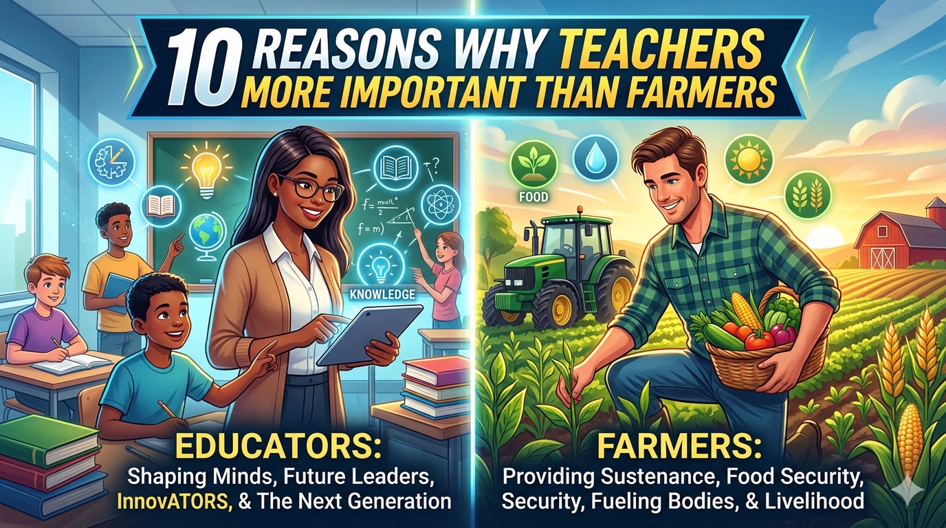 10 Reasons Why Teachers Are More Important Than Farmers