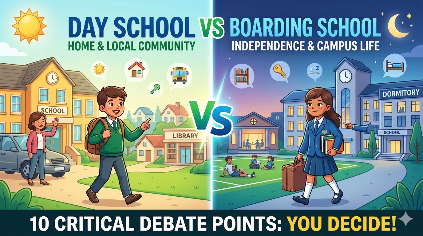 Why day school is better than boarding school debate