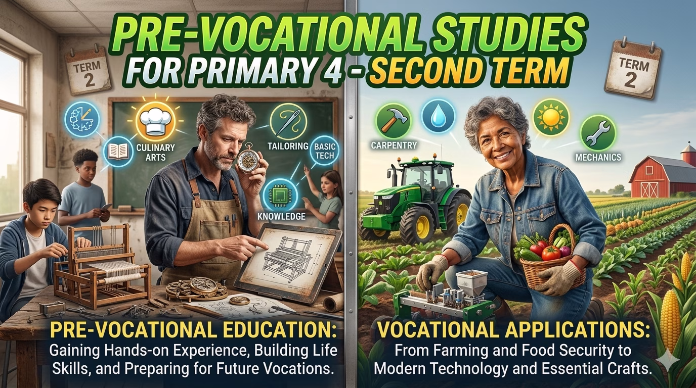 pre vocational studies for primary 4 second term